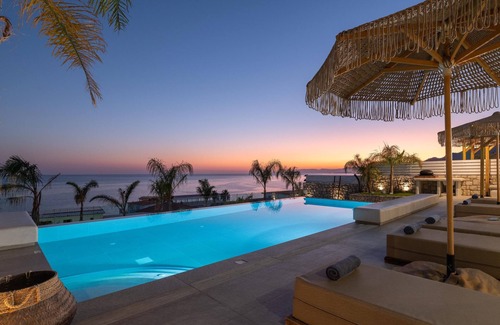 Prassonissi Villa | Relax at Lido Blue Villa with Pool and Ocean Views