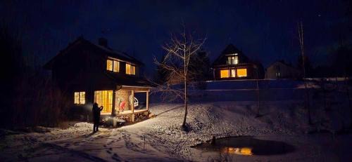 Moletai District Municipality Villa | Discover Liepų pirtis: Oceanfront Retreat with Beach Access