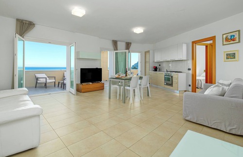 Golfo Aranci Apartment | Bright Villa Marconi 9: Oceanfront Retreat with Private Terrace