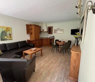 Juodkrante Apartment | Elegant Apartments with Terrace on Serene Street, Rated 9.7