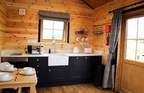 St Harmon Cabin | Experience Lily: A Cozy Shepherd's Hut with Hot Tub