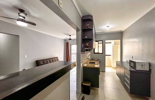 Mirim Apartment | Cozy Oceanfront Apartment in Praia Grande, SP