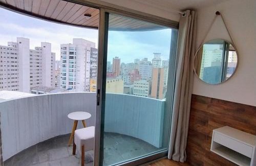 Liberdade Apartment | Lindo Flat Terraço Garagem Metrô Liberdade Paraíso