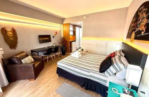 Paraiso Apartment | Relaxing Studio with Hot Tub near Av Paulista - 9/10 Rated