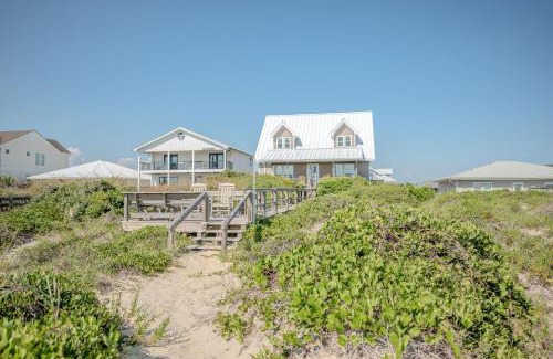 Caswell Beach House | Oceanfront Retreat: Linger Longer by Oak Island Accommodations