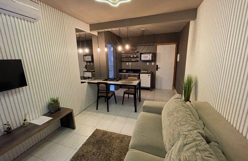Jardim das Avenidas Apartment | Discover Link Araranguá: Pet-Friendly Stay with Kitchen