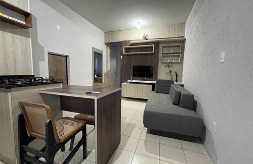 Jardim das Avenidas Apartment | Discover Link Araranguá: Pet-Friendly Stay with Kitchen