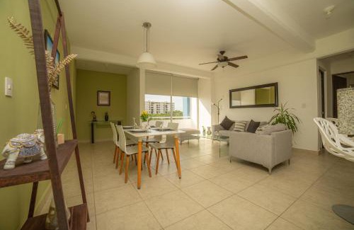 Jacinto Pat Apartment | Modern Liverté Condos: Downtown Living with Pool & Hot Tub
