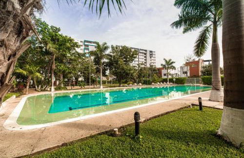 Jacinto Pat Apartment | Modern Liverté Condos: Downtown Living with Pool & Hot Tub