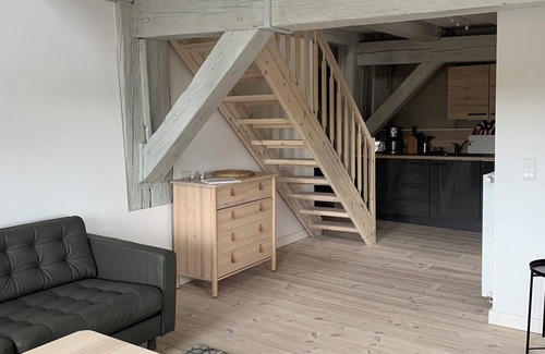 Dassow Apartment | Historic Dassow Granary: Oceanfront Apartment Dinkel Awaits
