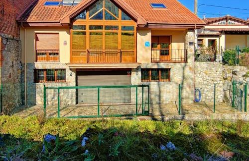 Porrua Villa | Inviting Llanes Porrua VVValparon with Ocean Views & Hot Tub