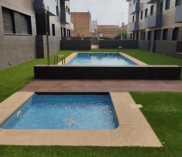 L'Aldea Apartment | Relax at Lo piset del Delta: Poolside Retreat for 4