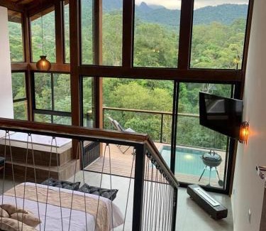 Penedo Apartment | Romantic Lobo Guará with Incredible Views and Hot Tub