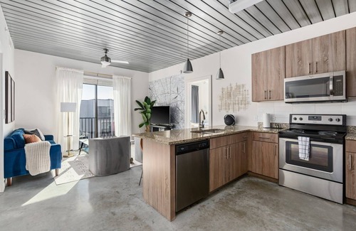 Midtown Apartment | Bright 2BR Loft in Midtown with Pool and Family Amenities
