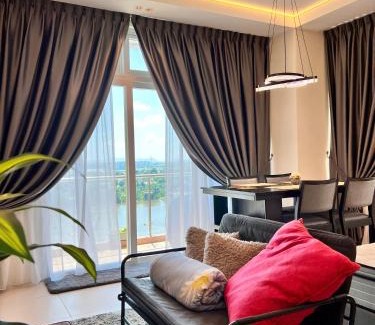 Kuching Apartment | Elegant 2-Bedroom Suite at Kuching Riverine Resort