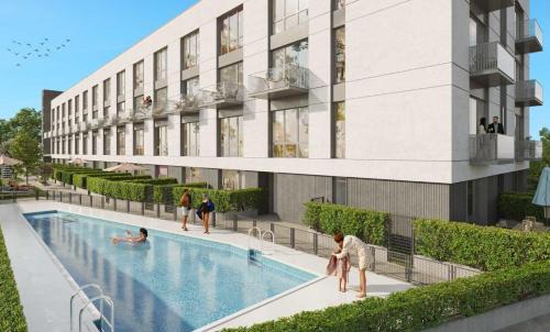 San Sebastian de los Reyes Apartment | Relaxing Apartment with Pool, Garden Terrace & Netflix