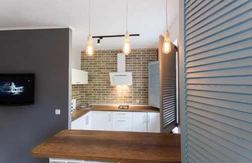 Dzerzhyns'kyi District Apartment | Cozy Loft Apartment Steps from Botanical Garden