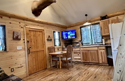 Island Park Cabin | Idyllic Loft Cabin Surrounded by Nature with Pool & Spa