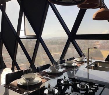 Cholula Apartment | Industrial Loft with Volcano Views - Guest Rated 9.6/10