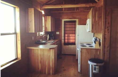 Prairie Lea Cabin | Cozy Log Cabin 1 at Son's Blue River Camp with Pool & Spa