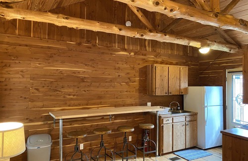 Prairie Lea Cabin | Cozy Retreat: Log Cabin 3 at Son's Blue River Camp
