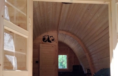 Abrest Cabin | Pet-Friendly Log Cabin with Hot Tub & Woodland View