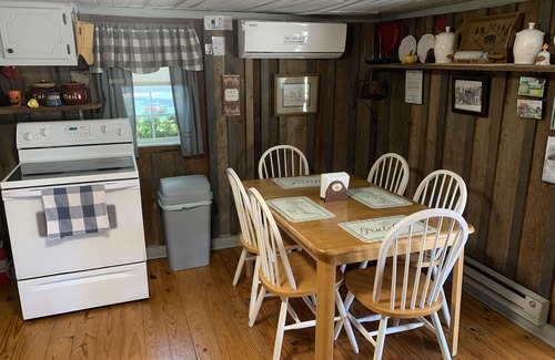 Pulaski House | Rustic Log Cabin Escape with Hot Tub & Pet-Friendly Amenities