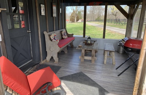 Pulaski House | Rustic Log Cabin Escape with Hot Tub & Pet-Friendly Amenities
