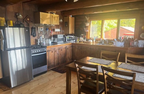 Chelsea Cabin | Cozy Log Cabin Getaway with Pet-Friendly Amenities