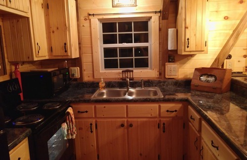 Mills River Cabin | Cozy Log Cabin Retreat with Spa and Mountain Views