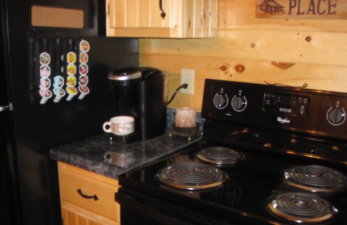 Mills River Cabin | Cozy Log Cabin Retreat with Spa and Mountain Views