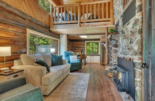 Pillager House | Cozy Little Log Cabin Retreat with Sauna and Pet-Friendly Perks