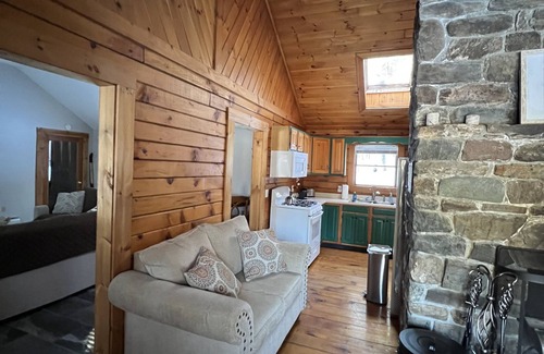 Mount Holly Cabin | Cozy Log Cabin Close to Jackson Gore and Okemo Mountain