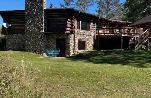 Irma Cabin | Idyllic Log Cabin Retreat with Private Lake and Pool