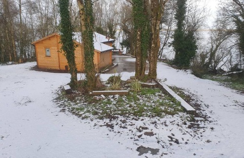 Garrykennedy Cabin | Cozy Lakefront Log Cabin with Kitchen & Pet-Friendly Perks