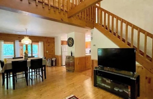 Riverside Estates Cabin | Cozy Log Cabin with Fire Pit, Hot Tub & Top-Rated Comfort