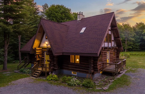 Homer Cabin | Cozy Log Cabin with Private Pool, Hot Tub & Game Room
