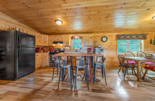 Ray Brook House | Log Haven: Pet-Friendly 3 Bedroom Cabin with Media Room