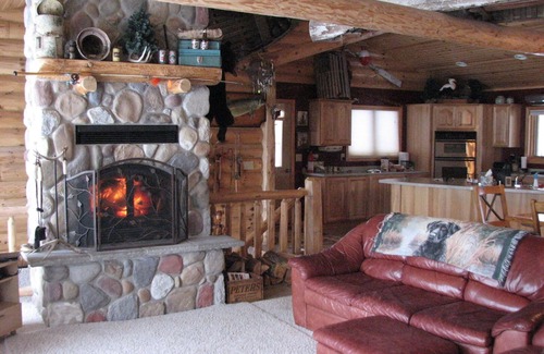 Walker House | Beautiful Log Home with Pool on Private Lake Retreat