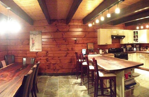 Mount Holly Ski Chalet | Relaxing Log Home with Ocean View and Top Amenities