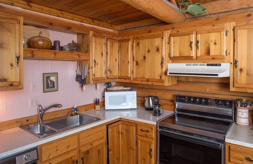 Polson House | Relaxing Log Cabin for 10 with Dock & Lake Views