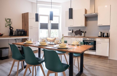 Chemnitz Apartment | Prime City Center Apartment with Top Amenities and Wi-Fi