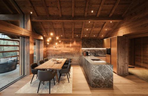 San Martino in Badia Apartment | Romantic Lominus Dolomites Chalet with Oceanfront Spa