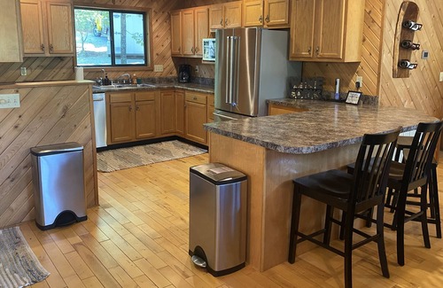 Innsbrook Ski Chalet | Relaxing Longhorn Lakeside Chalet with Private Dock & Fire Pit