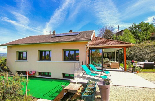 Saint-Romans House | Enjoy a Relaxing Vacation Home with Outdoor Hot Tub