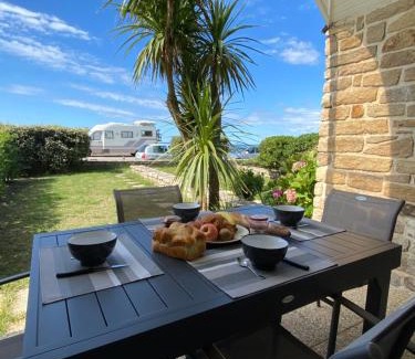 Ploemeur Apartment | Oceanfront Retreat: Loriot1 with Fort Block View