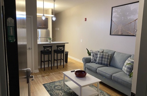 West Chester Apartment | Elegant 1-Bedroom Retreat in Downtown West Chester