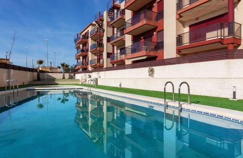 Vinaros Apartment | Inviting Apartment for 4 with Pool, Ocean View & Terrace