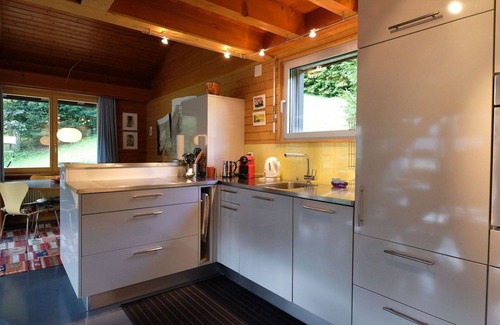 Zweisimmen Apartment | Cozy Apartment for 4 with Balcony, Pets Welcome & Parking
