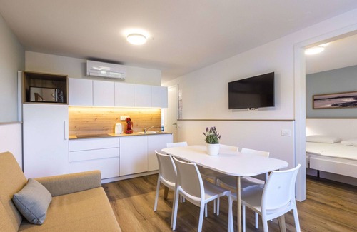 Strunjan Apartment | Inviting Oceanfront Apartment with Pool and Panoramic Views